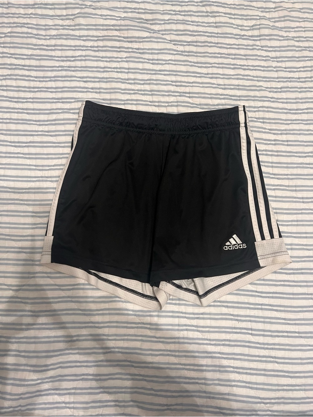 adidas Black and White Athletic Shorts